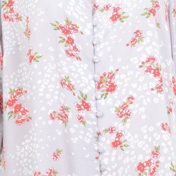 Torrid Harper Leopard Floral Challis Blouse Plus Size 2X - Picture 8 of 11